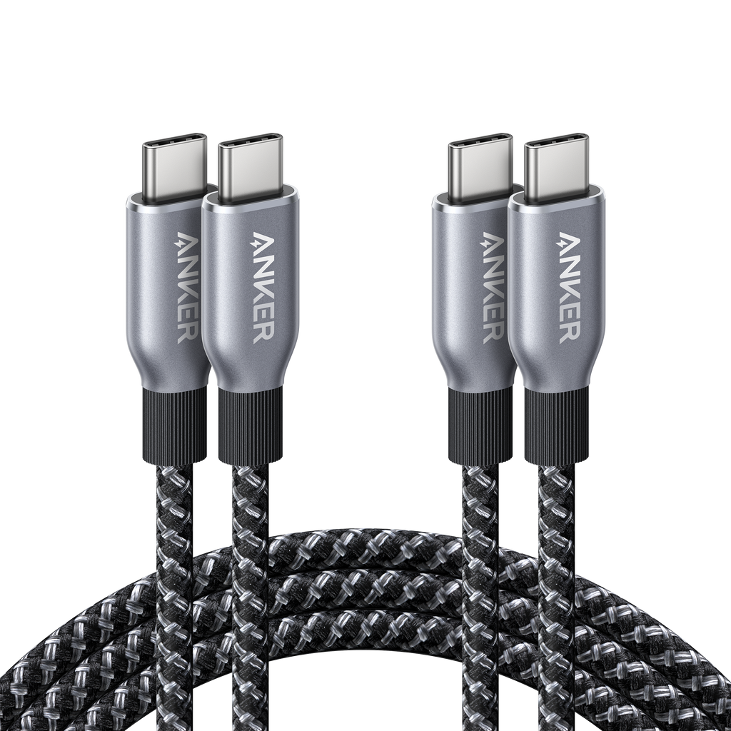 Anker Prime USB-C to USB-C Cable (240W, Upcycled-Braided, 2-Pack)