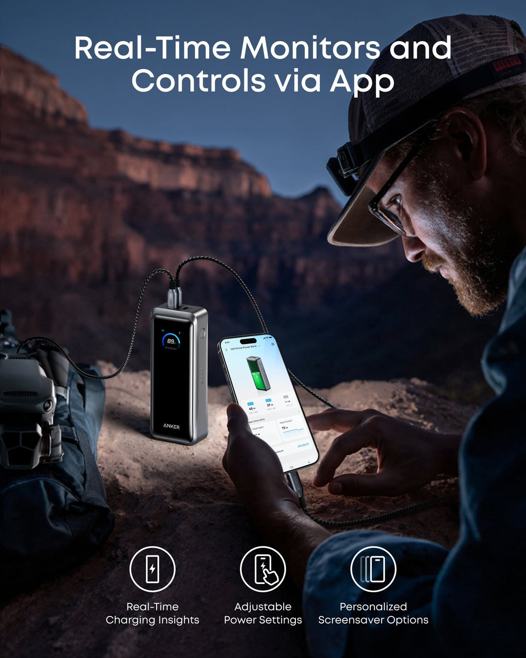 Anker portable power station with app control and charging insights