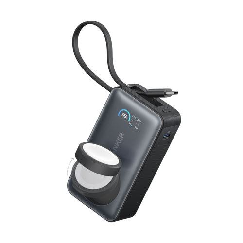 Anker portable charger with digital display for fast charging