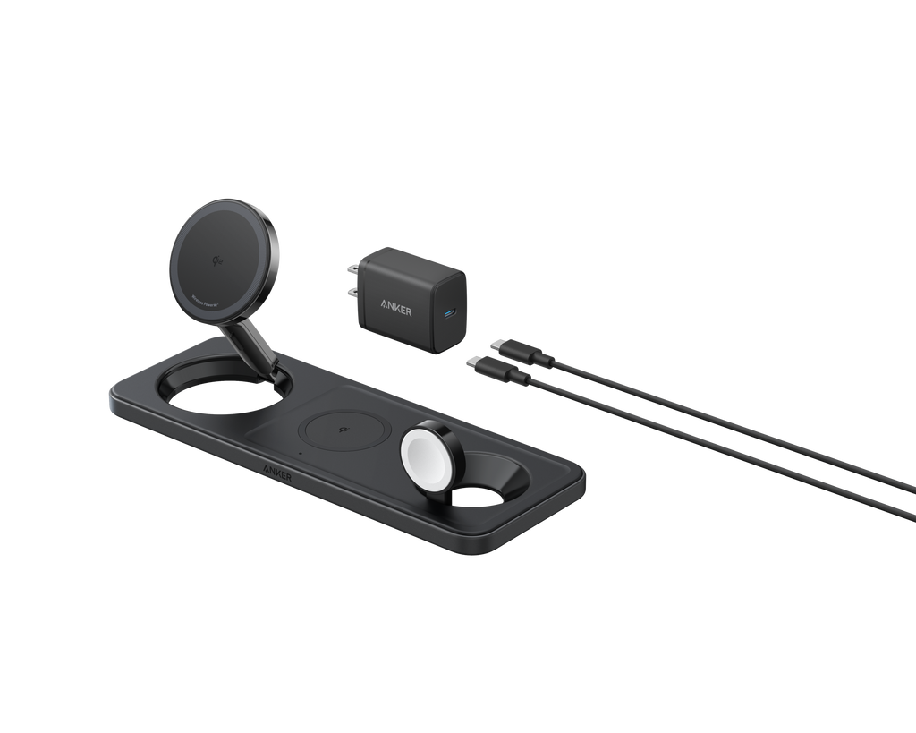 Refurbished Anker MagGo Wireless Charging Station (3-in-1 Pad)