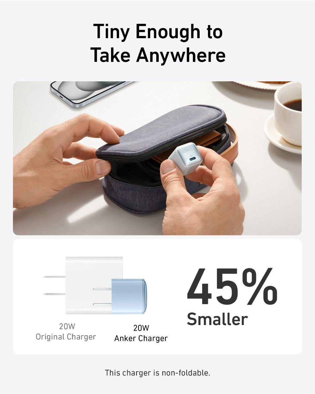 Bundle kit: Anker Nano Power Bank (30W, Built-In USB-C Cable) and Anker Nano Charger (20W)