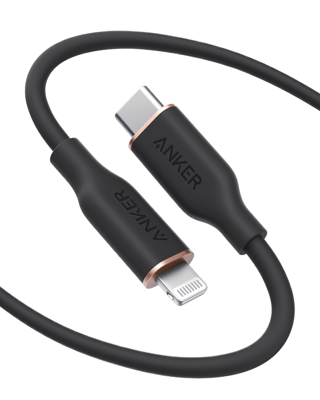 Anker 641 USB-C to Lightning Cable (Flow, 3 ft Silicone)