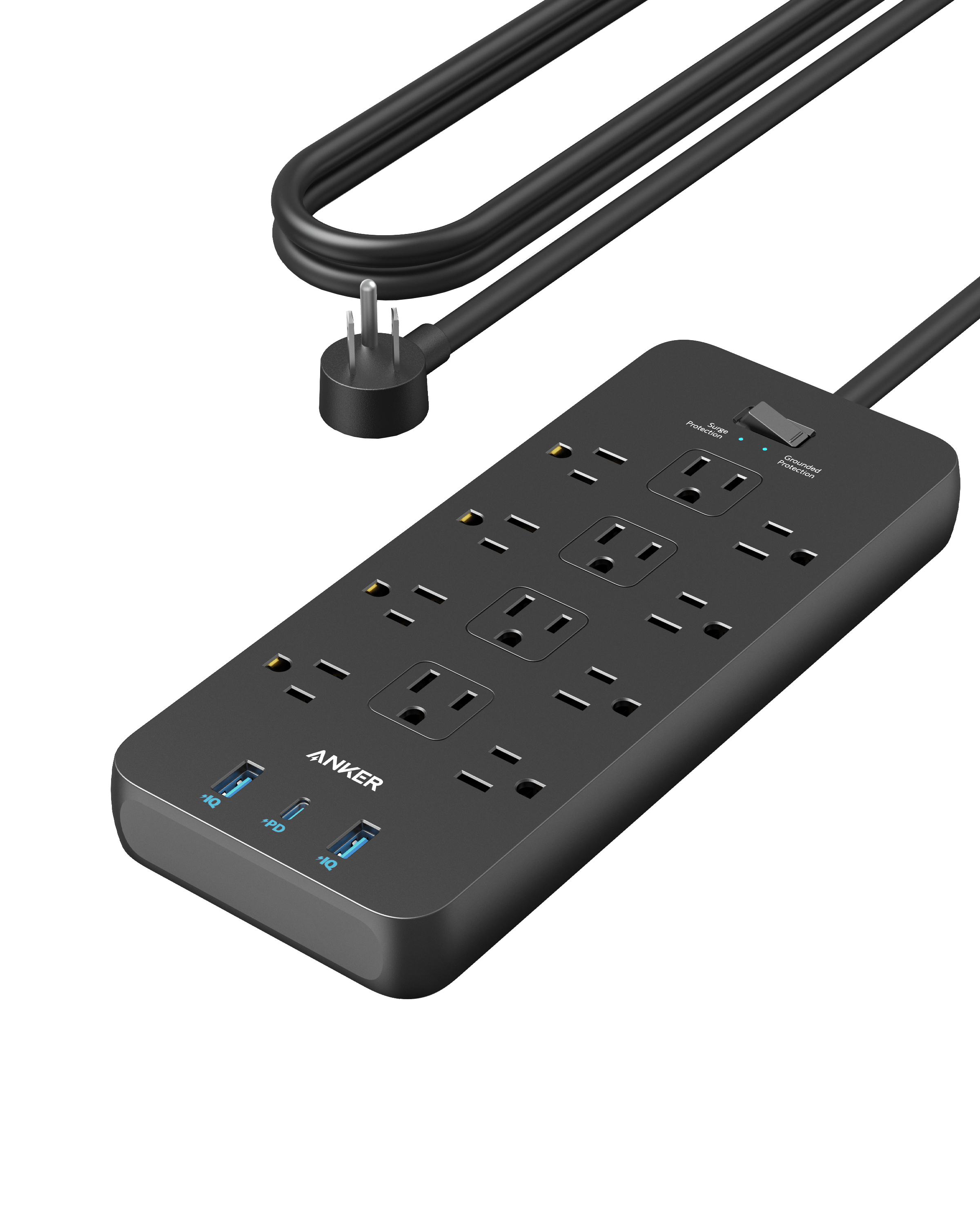 Anker power strip with multiple outlets for surge protection