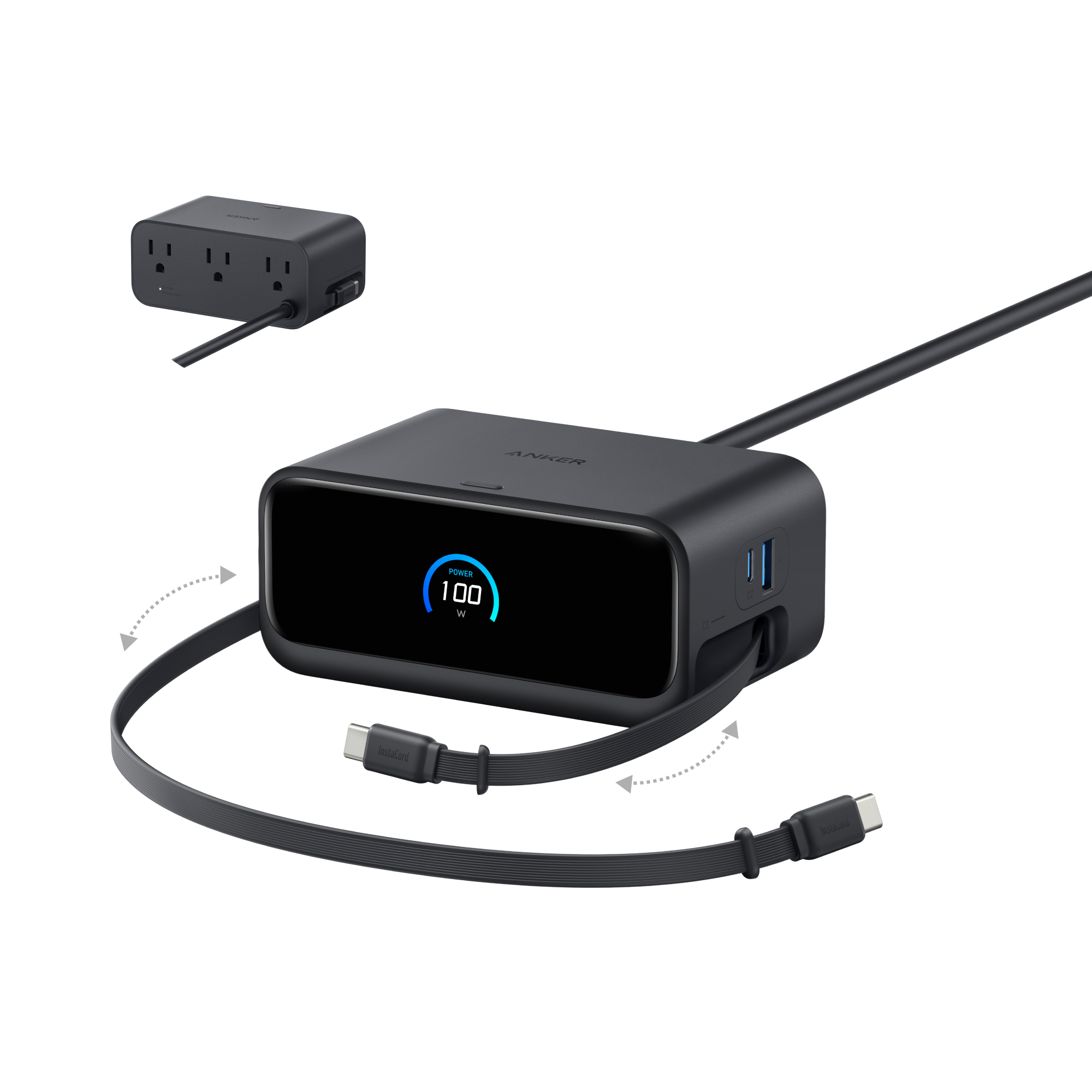 Anker charging station for 7-port smart power with 100W max