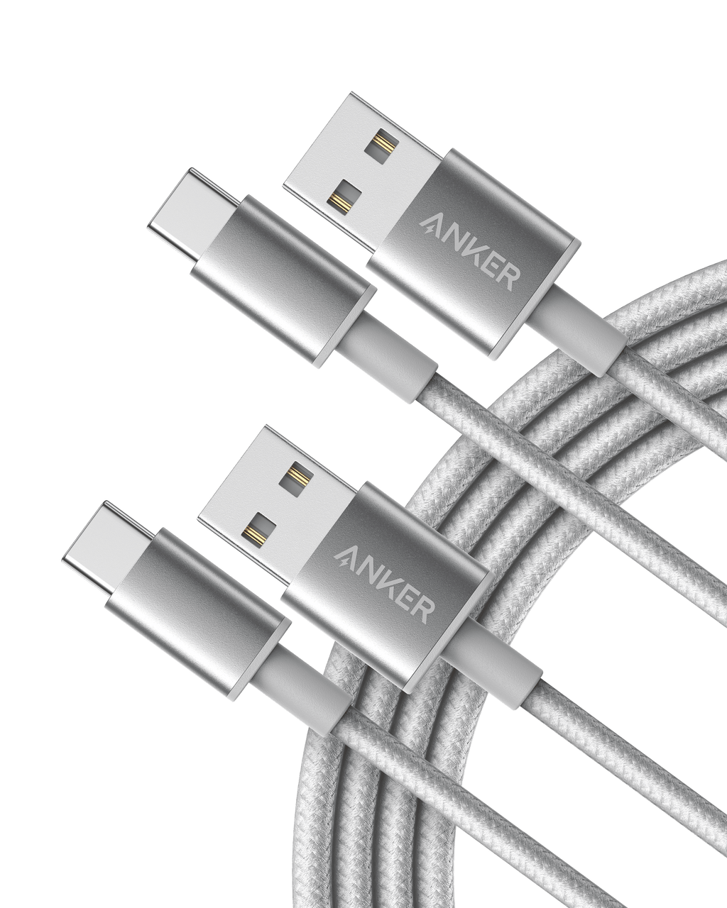 Anker Premium Nylon USB-C to USB-A Cable (2-Pack)