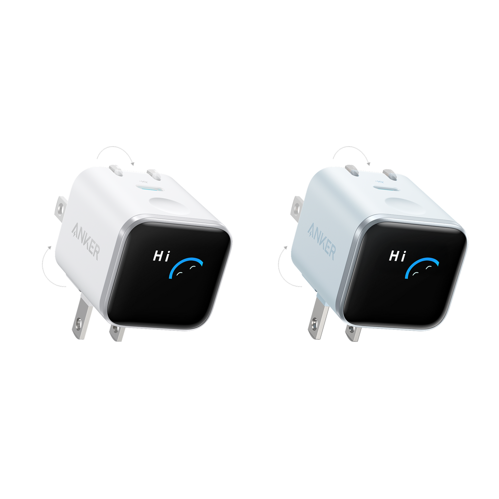 Anker Nano Charger (45W, Smart Display, 180° Foldable)