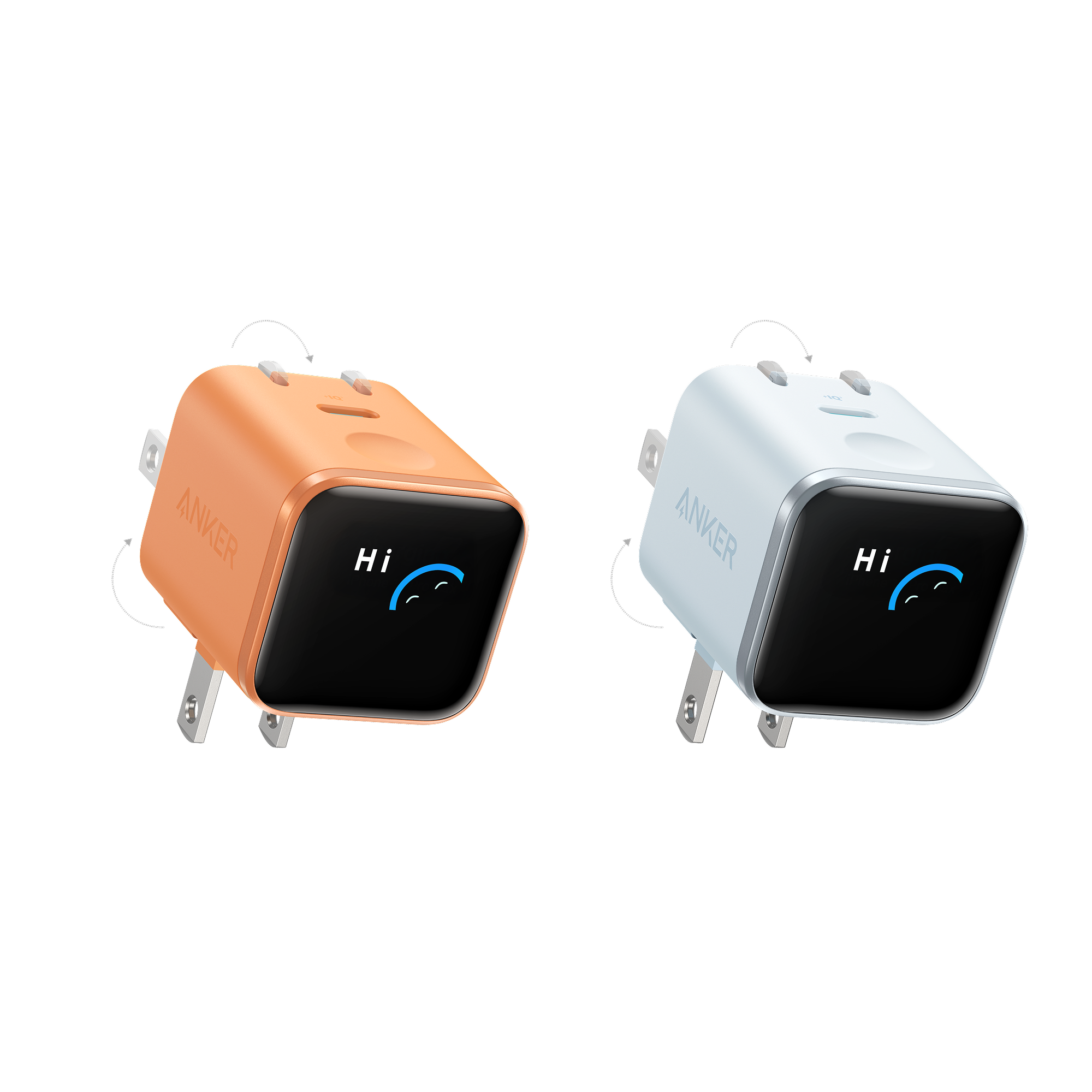 Anker Nano Charger (45W, Smart Display, 180° Foldable)
