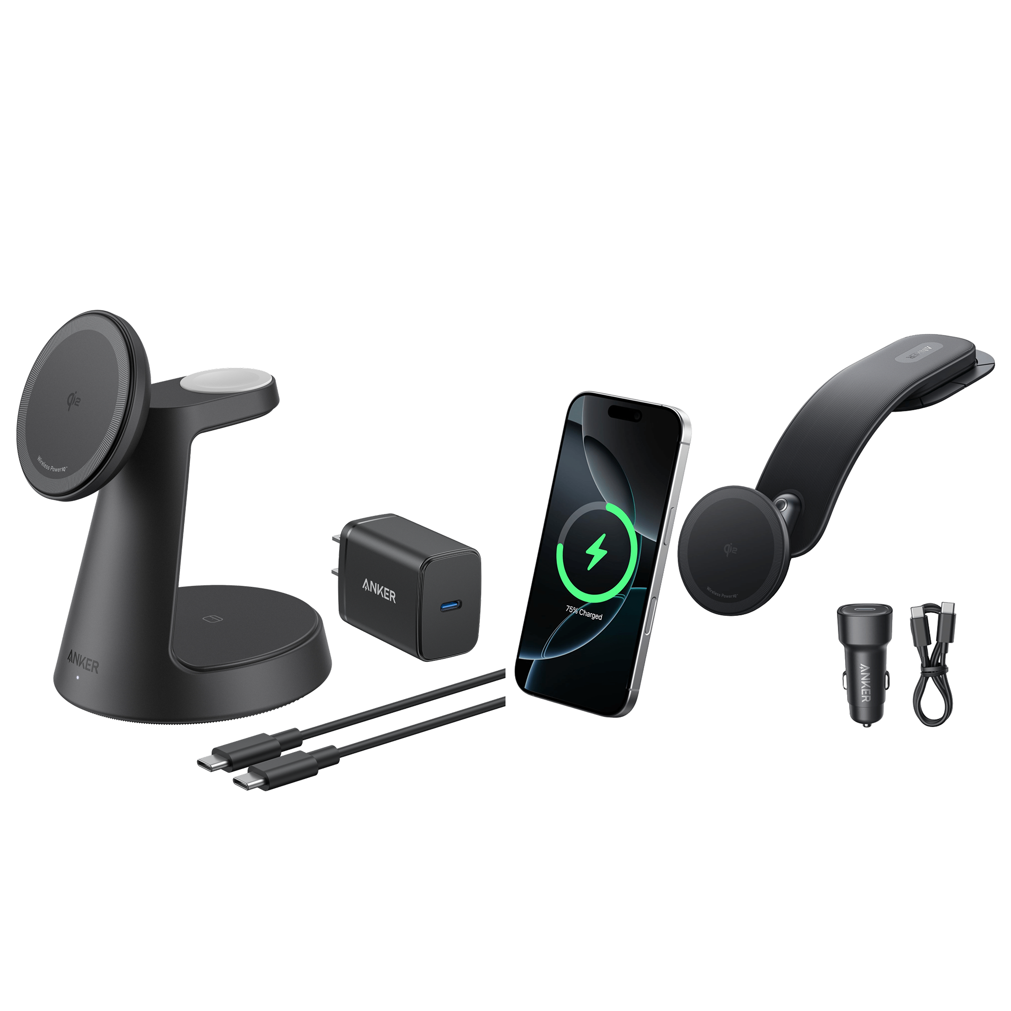Anker MagGo Wireless Charging Station and Anker Nano Wireless Car Charger