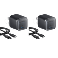 Anker Nano Charger (45W) with USB-C to USB-C Cable 2-Pack