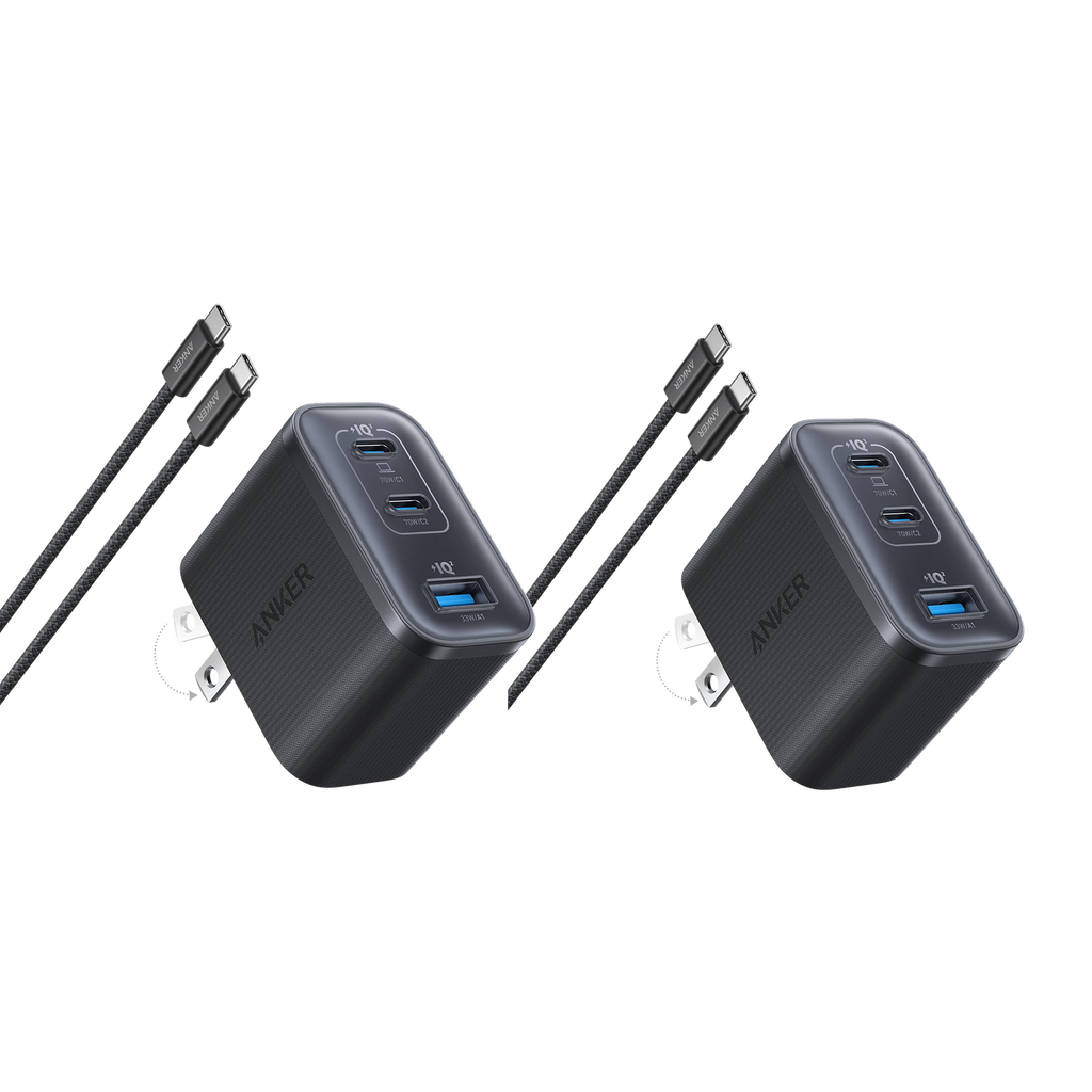 Anker Nano Charger (70W, 3 Ports) -2 Pack
