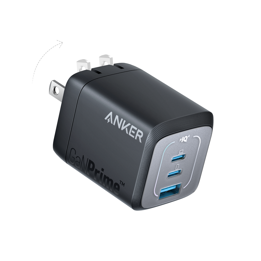 Anker GaNPrime charger with folding plug for fast charging